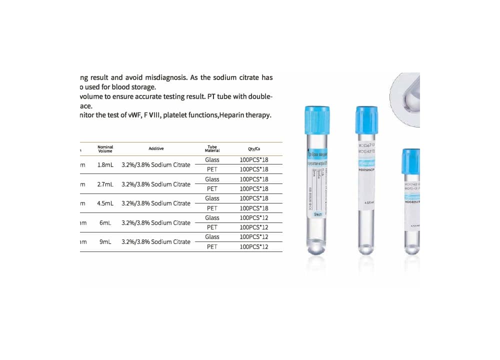 EDTA and Heparin Tubes