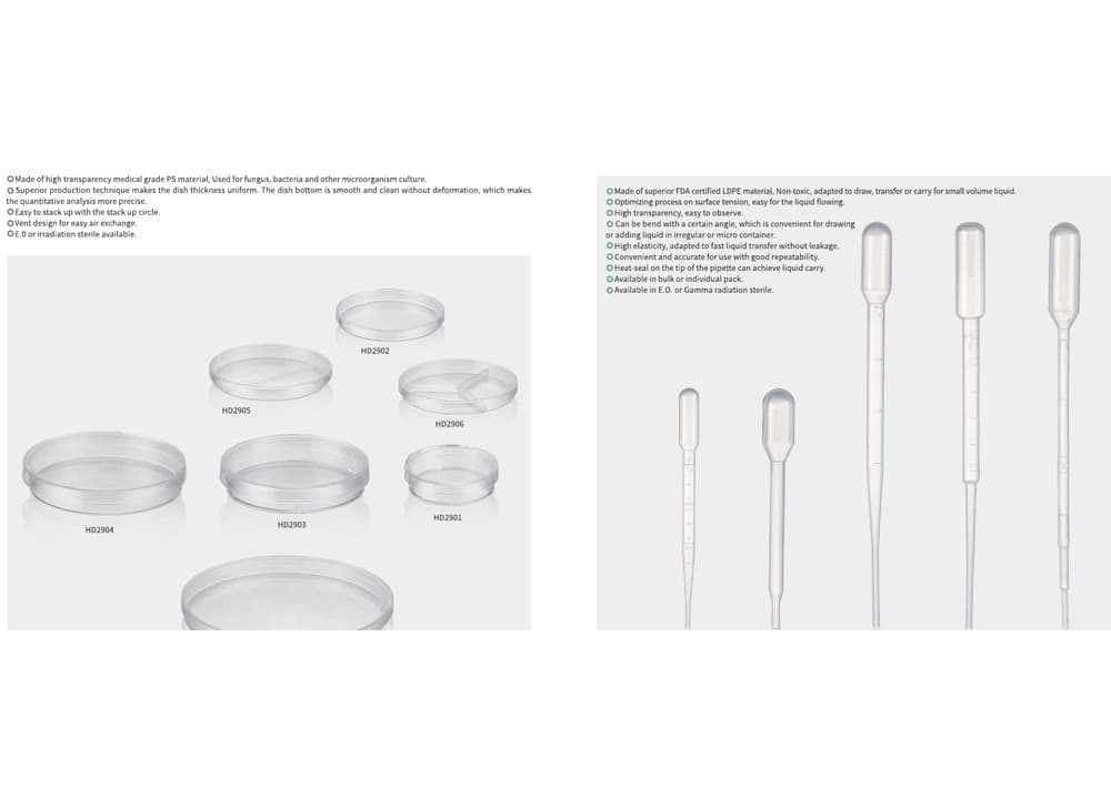 Petri Dishes and Pasteur Pipettes